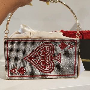 Bling Red Ace Of Spades Handbag